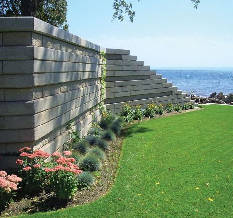 Commercial Services - Retaining Wall + Landscaping